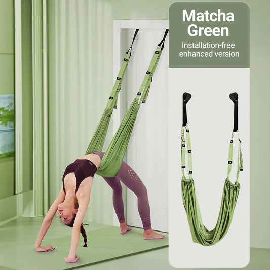 Aerial Yoga Strap Pull Rope Woman Hammock Stretch Leg Splits Trainer Female Gym Belt Aerial Hammock Swing Stretching Inversion - Fit-Evolution